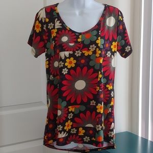 LulaRoe High-Low Flower Print Sz S
